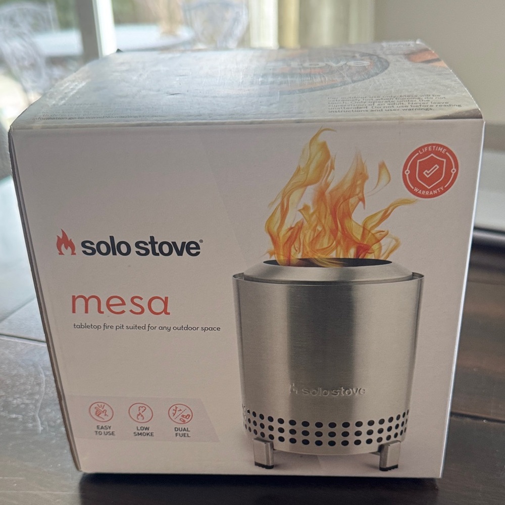 Solo Stove Mesa Tabletop Fire Pit - Stainless Steel